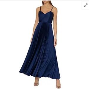 Milly Navy Pleated Dress